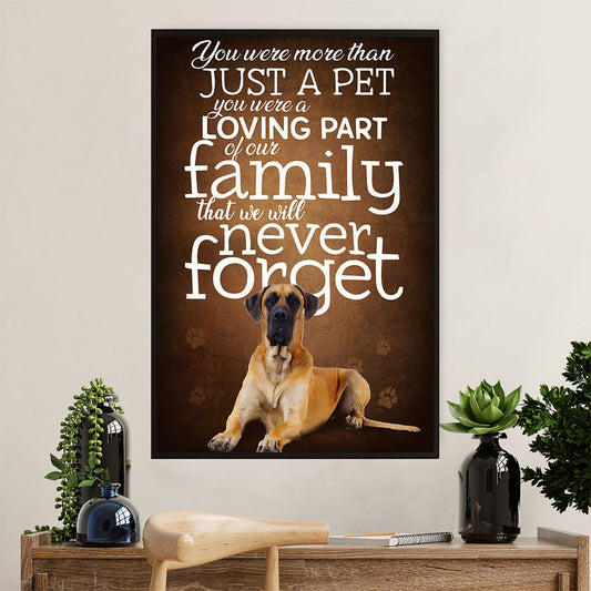 Great Dane Poster Prints | Best Pet | Wall Art Gift for Great Dane Puppies Lover