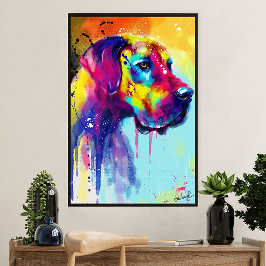 Great Dane Poster Prints | Watercolor Dog Painting | Wall Art Gift for Great Dane Puppies Lover