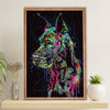 Great Dane Poster Prints | Watercolor Dog Painting | Wall Art Gift for Great Dane Puppies Lover