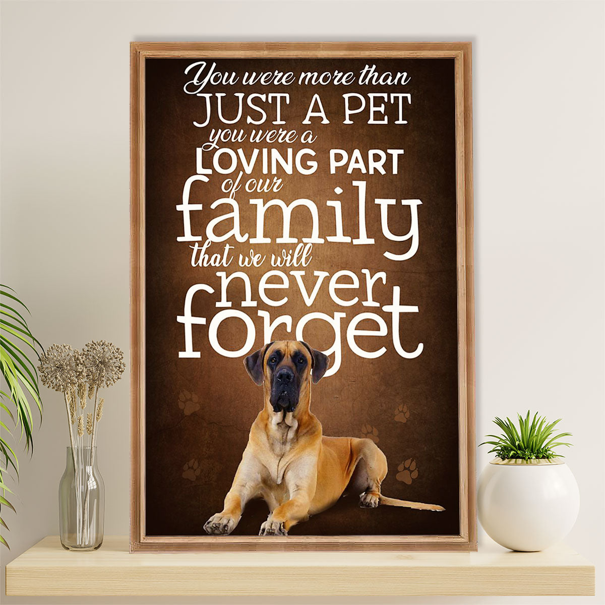 Great Dane Canvas Prints | Best Pet | Wall Art Gift for Great Dane Puppies Lover