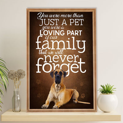 Great Dane Poster Prints | Best Pet | Wall Art Gift for Great Dane Puppies Lover