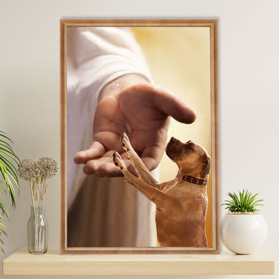 Great Dane Canvas Prints | Jesus Christ & Dog | Wall Art Gift for Great Dane Puppies Lover