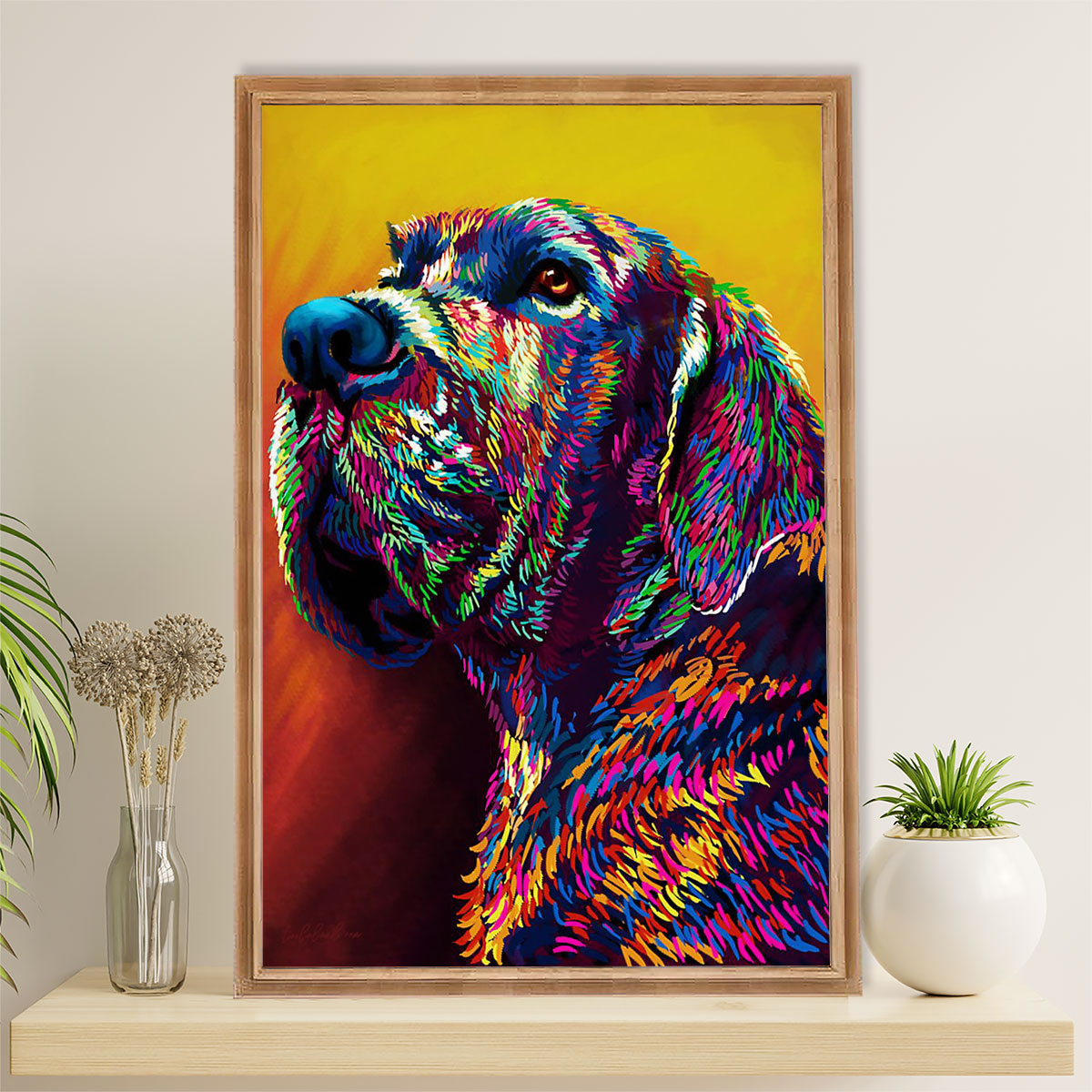 Great Dane Canvas Prints | Watercolor Dog Painting | Wall Art Gift for Great Dane Puppies Lover