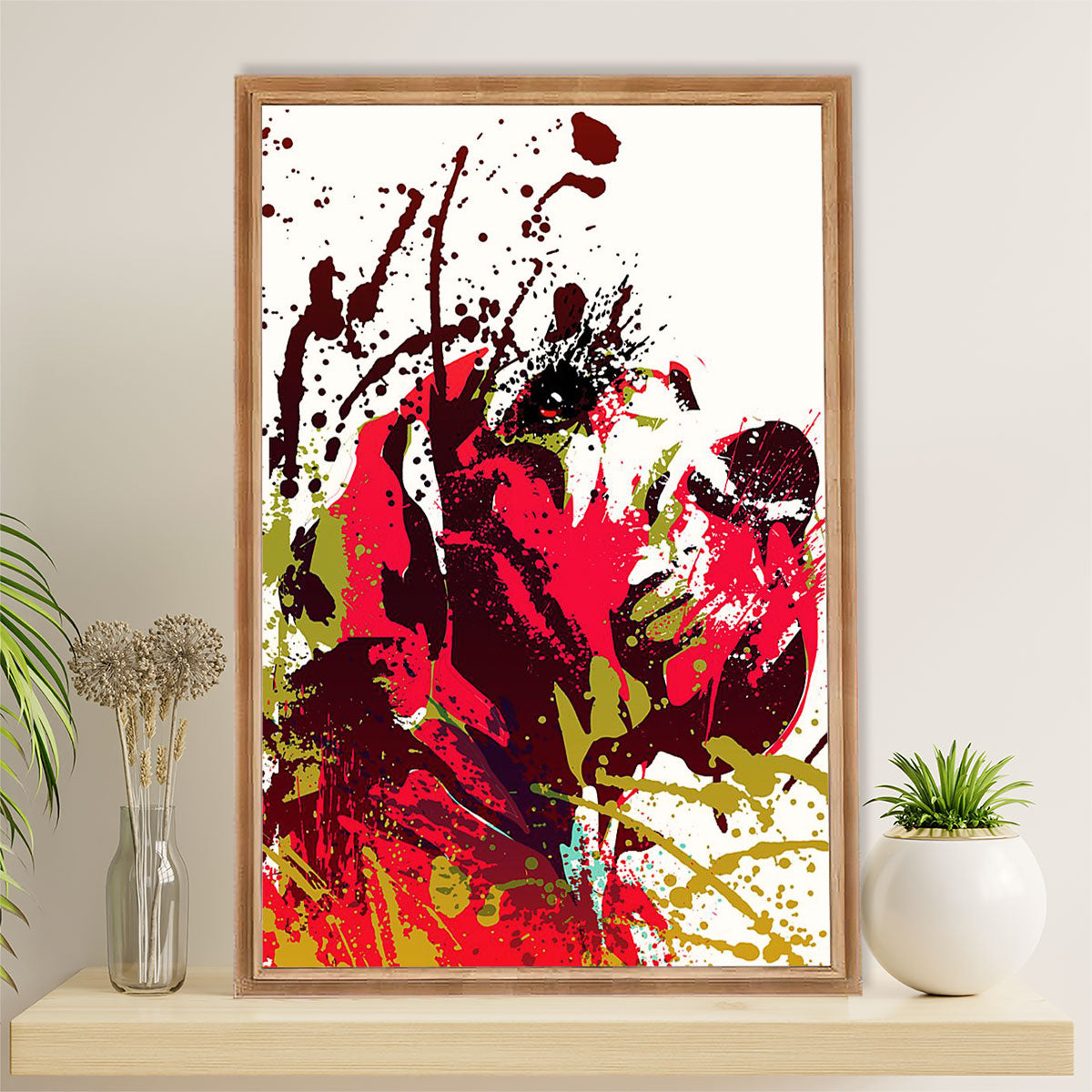 Great Dane Canvas Prints | Watercolor Dog Painting | Wall Art Gift for Great Dane Puppies Lover
