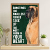 Great Dane Poster Prints | Most Room In Your Heart | Wall Art Gift for Great Dane Puppies Lover
