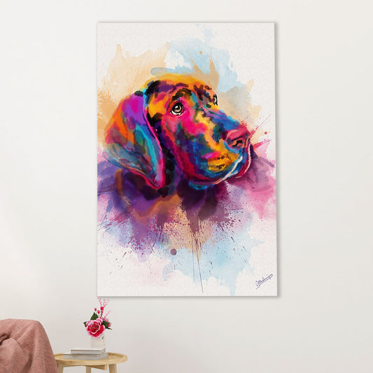 Great Dane Canvas Prints | Watercolor Dog Painting | Wall Art Gift for Great Dane Puppies Lover