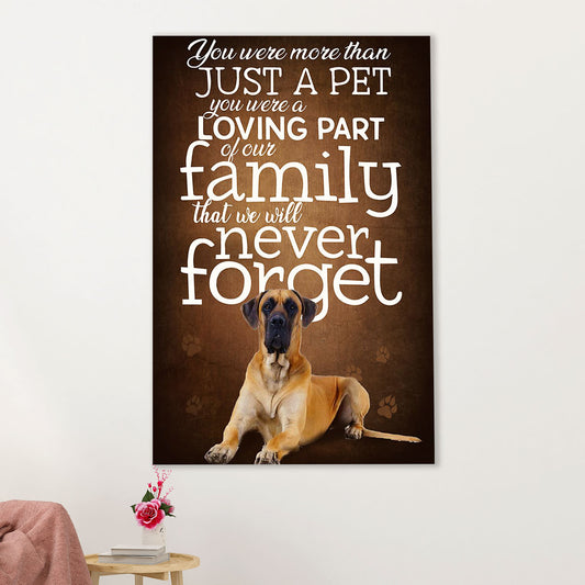 Great Dane Canvas Prints | Best Pet | Wall Art Gift for Great Dane Puppies Lover