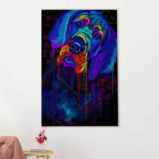 Great Dane Canvas Prints | Great Dane Watercolor Painting Art | Wall Art Gift for Great Dane Puppies Lover