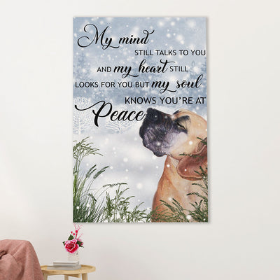 Great Dane Canvas Prints | Dog Memorial Passed Away | Wall Art Gift for Great Dane Puppies Lover