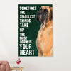 Great Dane Poster Prints | Most Room In Your Heart | Wall Art Gift for Great Dane Puppies Lover