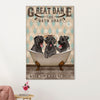 Great Dane Canvas Prints | Funny Dog in Bath | Wall Art Gift for Great Dane Puppies Lover