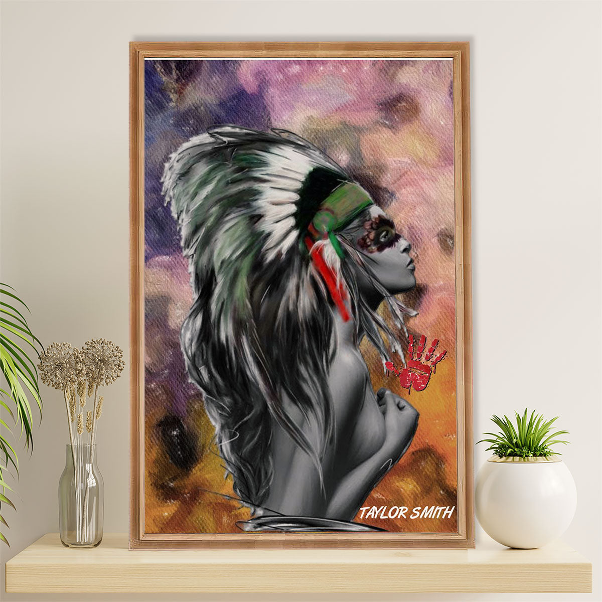 Native American Tribe Canvas Prints | Native People | Wall Art Gift for American Indians