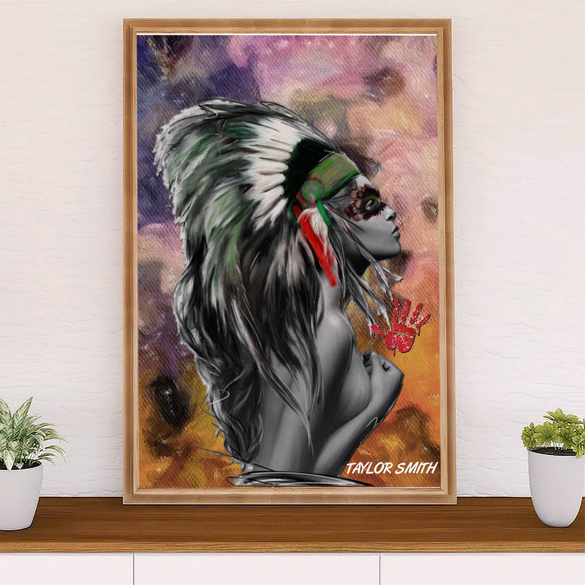 Native American Tribe Canvas Prints | Native People | Wall Art Gift for American Indians