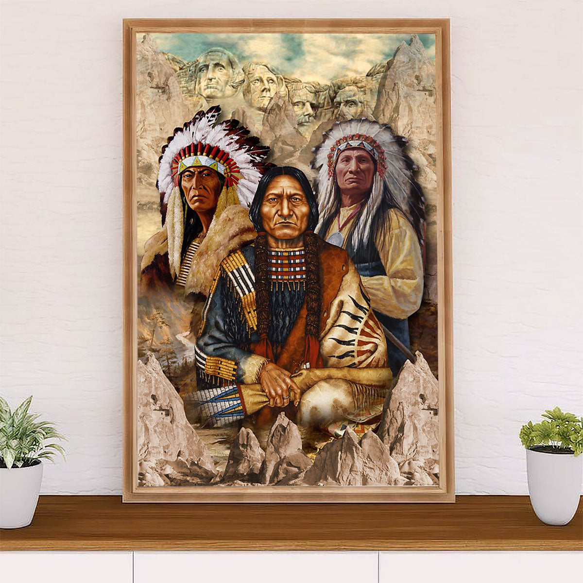 Native American Tribe Canvas Prints | Native People | Wall Art Gift for American Indians