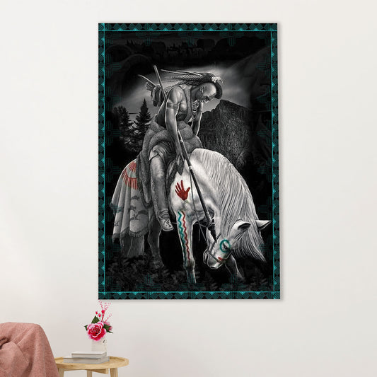 Native American Tribe Canvas Prints | Historic Statue | Wall Art Gift for American Indians