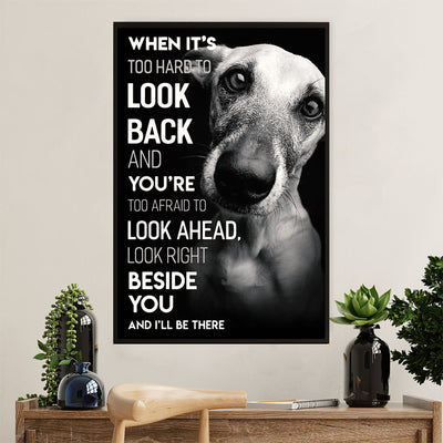 Greyhound Dog Poster Prints | Dog Best Friend | Wall Art Gift for Greyhound Puppies Lover