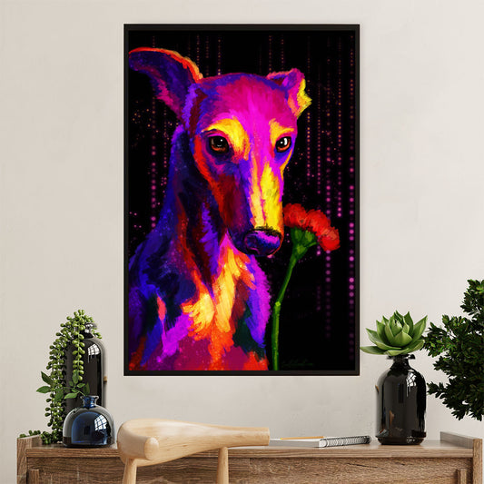 Greyhound Dog Poster Prints | Watercolor Dog Art Painting | Wall Art Gift for Greyhound Puppies Lover