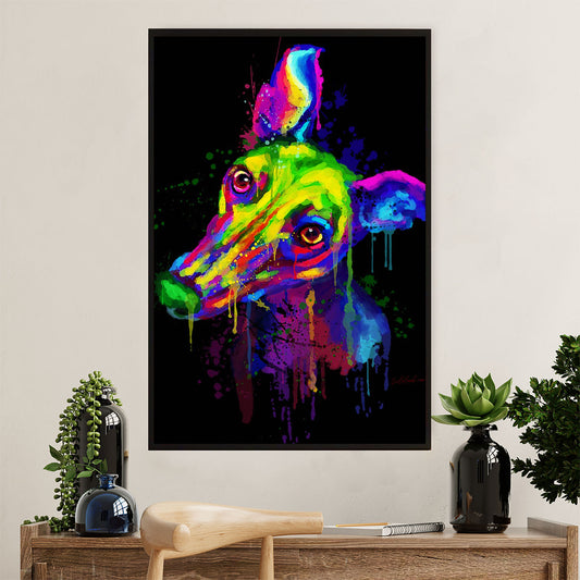 Greyhound Dog Poster Prints | Watercolor Dog Art Painting | Wall Art Gift for Greyhound Puppies Lover