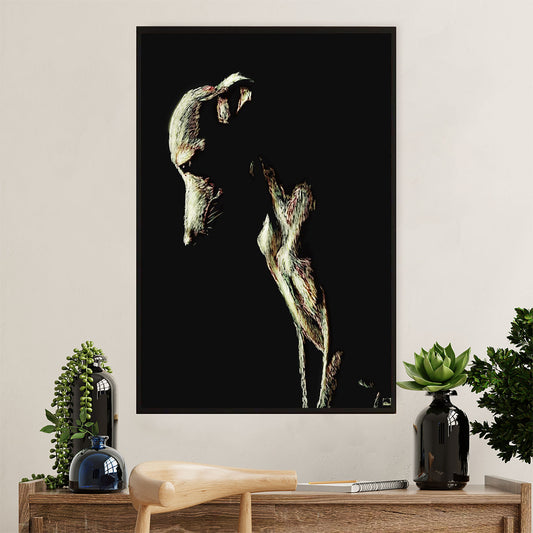Greyhound Dog Poster Prints | Greyhound Art | Wall Art Gift for Greyhound Puppies Lover