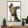 Greyhound Dog Canvas Prints | Dog Painting Art | Wall Art Gift for Greyhound Puppies Lover