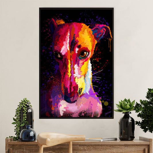 Greyhound Dog Poster Prints | Watercolor Dog Greyhound | Wall Art Gift for Greyhound Puppies Lover