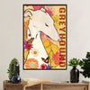 Greyhound Dog Poster Prints | Flower Butterfly Greyhound | Wall Art Gift for Greyhound Puppies Lover