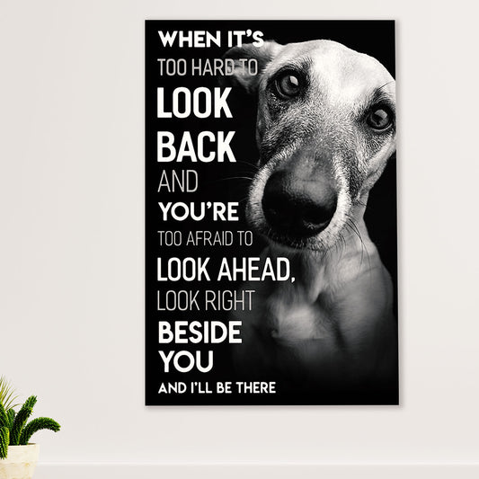 Greyhound Dog Canvas Prints | Dog Best Friend | Wall Art Gift for Greyhound Puppies Lover