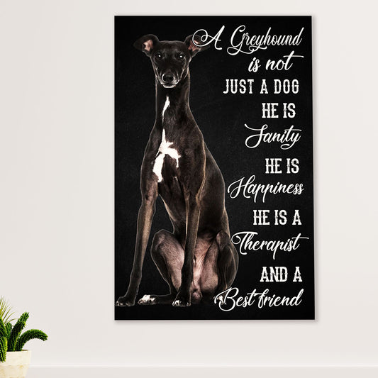 Greyhound Dog Canvas Prints | Dog Best Friend | Wall Art Gift for Greyhound Puppies Lover