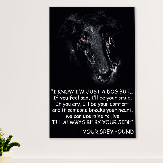 Greyhound Dog Canvas Prints | From Dog to Mom Dad | Wall Art Gift for Greyhound Puppies Lover