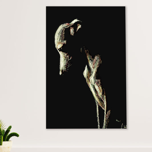 Greyhound Dog Canvas Prints | Greyhound Art | Wall Art Gift for Greyhound Puppies Lover