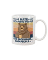 Camping Lover Coffee Mug | I Hate Morning People | Drinkware Gift for Campers