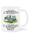 Camping Lover Coffee Mug | May Woman Loves Camping | Drinkware Gift for Campers