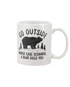 Camping Lover Coffee Mug | Bear - Go Outside | Drinkware Gift for Campers