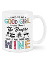 Camping Lover Coffee Mug | Good Girl Loves Motorhome & Wine | Drinkware Gift for Campers