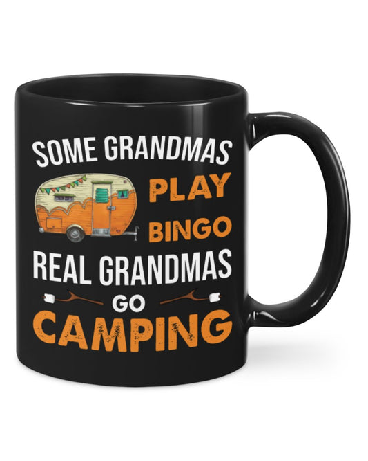 Camping Lover Coffee Mug | Grandma Go Camping | Drinkware Gift for Campers