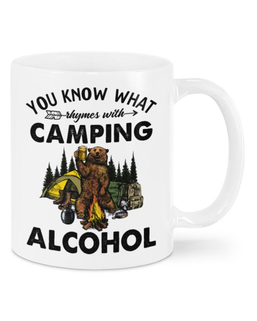 Camping Lover Coffee Mug | Camping Alcohol | Drinkware Gift for Campers