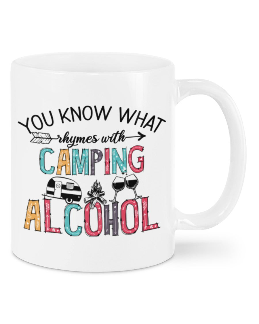 Camping Lover Coffee Mug | Camping Alcohol | Drinkware Gift for Campers