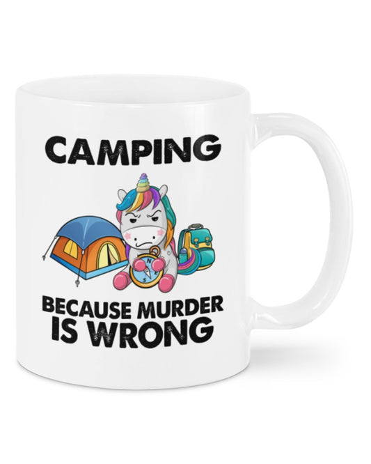 Camping Lover Coffee Mug | Funny Camping Unicorn | Drinkware Gift for Campers