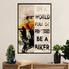 Metal Motorcycle Poster Wall Art Prints | Biker Princess | Home Decor Gift for Biker