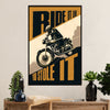 Metal Motorcycle Poster Wall Art Prints | Ride it like | Home Decor Gift for Biker