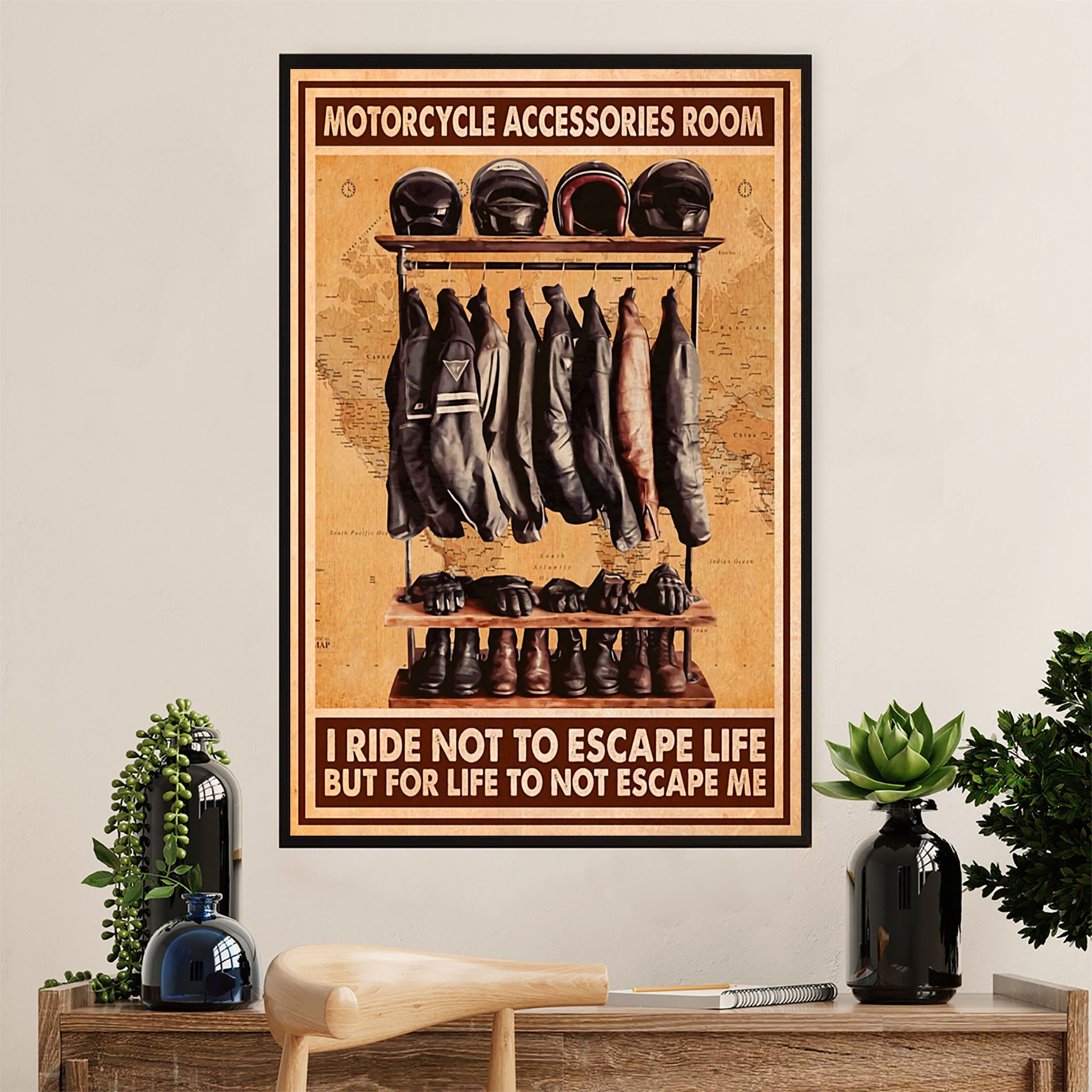 Metal Motorcycle Poster Wall Art Prints | Motorcycle Accessories | Home Decor Gift for Biker