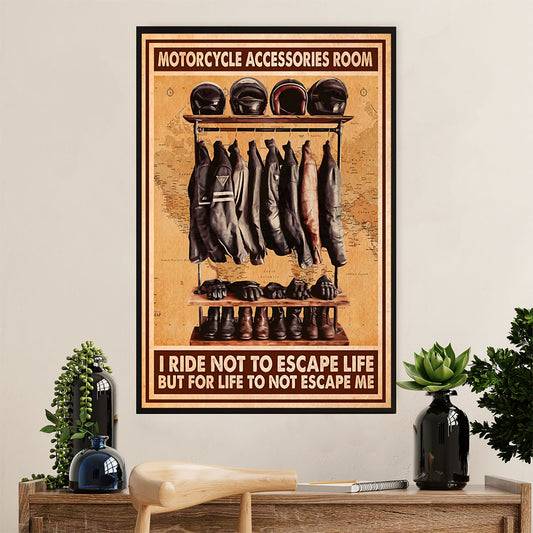 Metal Motorcycle Poster Wall Art Prints | Motorcycle Accessories | Home Decor Gift for Biker