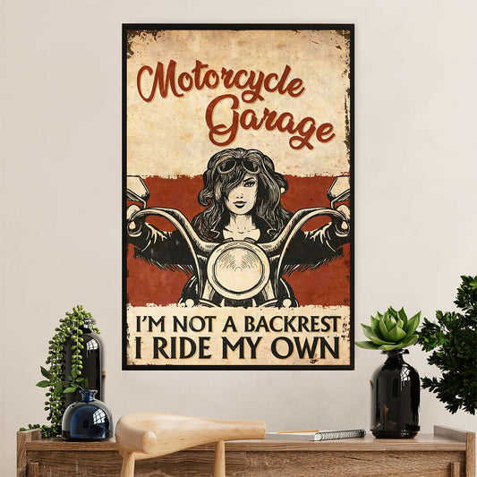 Metal Motorcycle Poster Wall Art Prints | Motorcycle Garage | Home Decor Gift for Biker