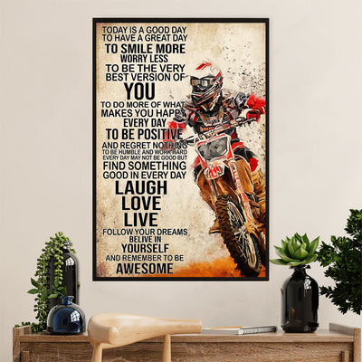 Metal Motorcycle Poster Wall Art Prints | Laugh Love Live Rider | Home Decor Gift for Biker