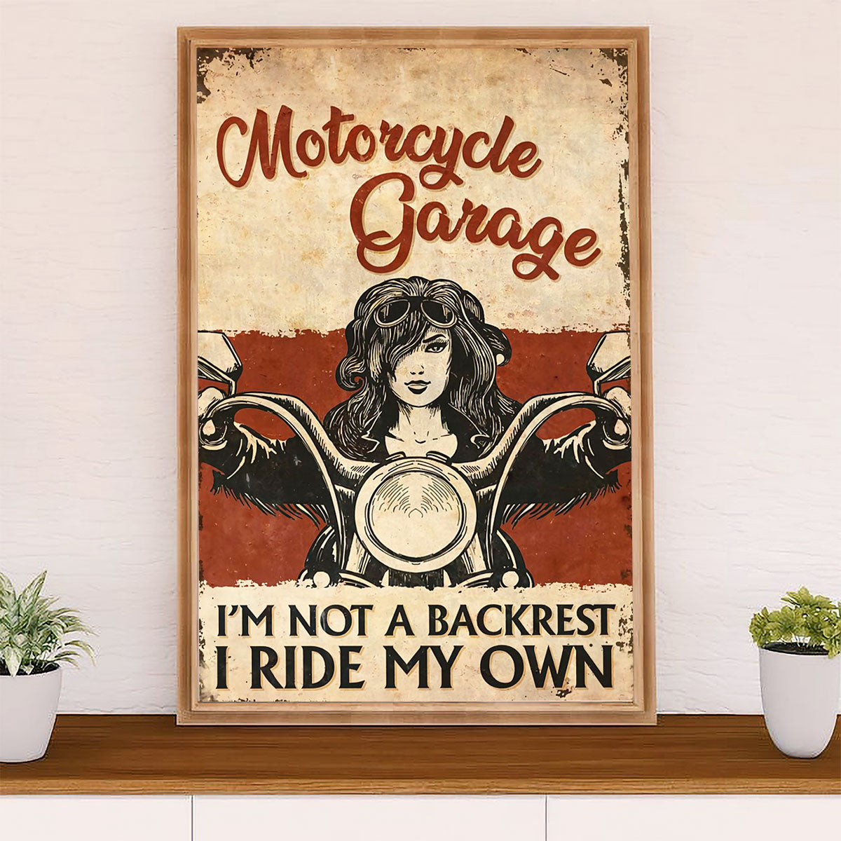 Metal Motorcycle Poster Wall Art Prints | Motorcycle Garage | Home Decor Gift for Biker