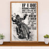 Metal Motorcycle Poster Wall Art Prints | Motivational Quotes Biker | Home Decor Gift for Biker