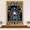Metal Motorcycle Poster Wall Art Prints | Sanity of My Soul | Home Decor Gift for Biker