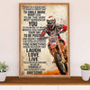 Metal Motorcycle Poster Wall Art Prints | Laugh Love Live Rider | Home Decor Gift for Biker