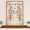 Metal Motorcycle Poster Wall Art Prints | Rider Couple Partner | Home Decor Gift for Biker