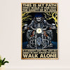 Metal Motorcycle Poster Wall Art Prints | Sanity of My Soul | Home Decor Gift for Biker